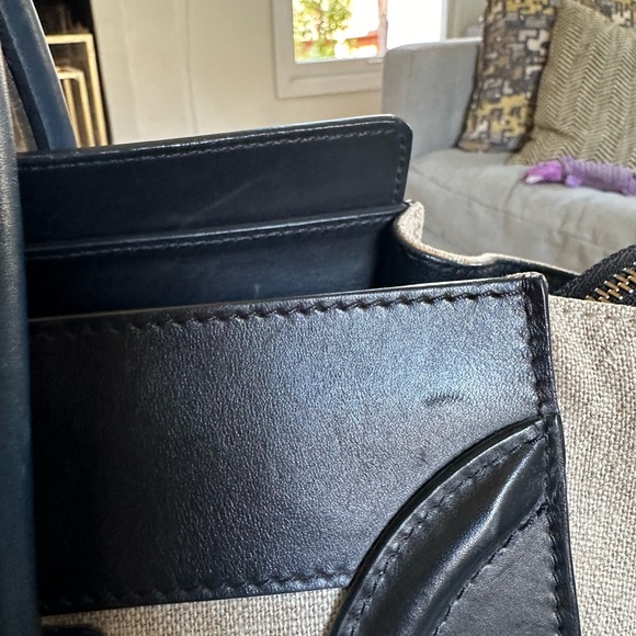 SALE Celine Luggage in good condition canvas calfin tri color. - Picture 3 of 14